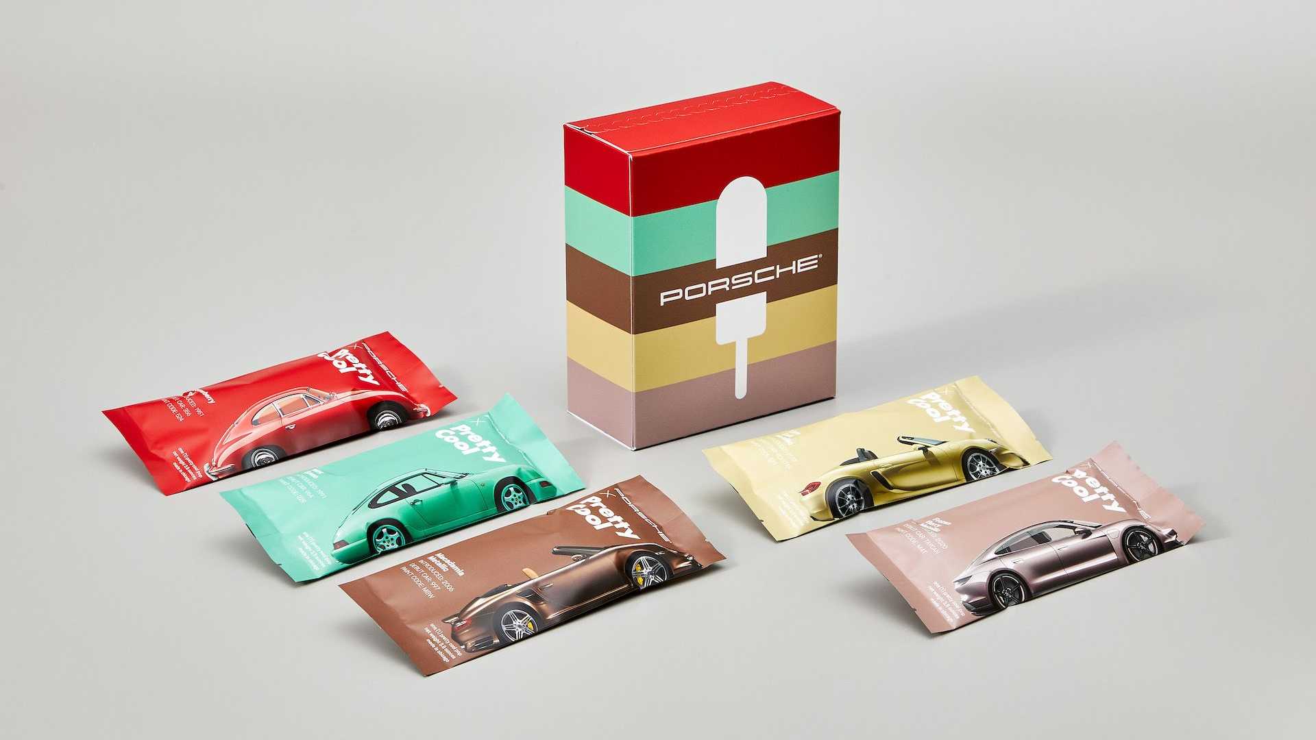 Porscheს ფერებით შთაგონებული ნაყინი