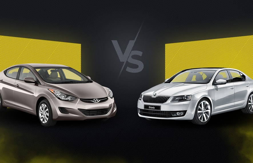 Hyundai Elantra Vs. Skoda Octavia ორი მატერიალურად