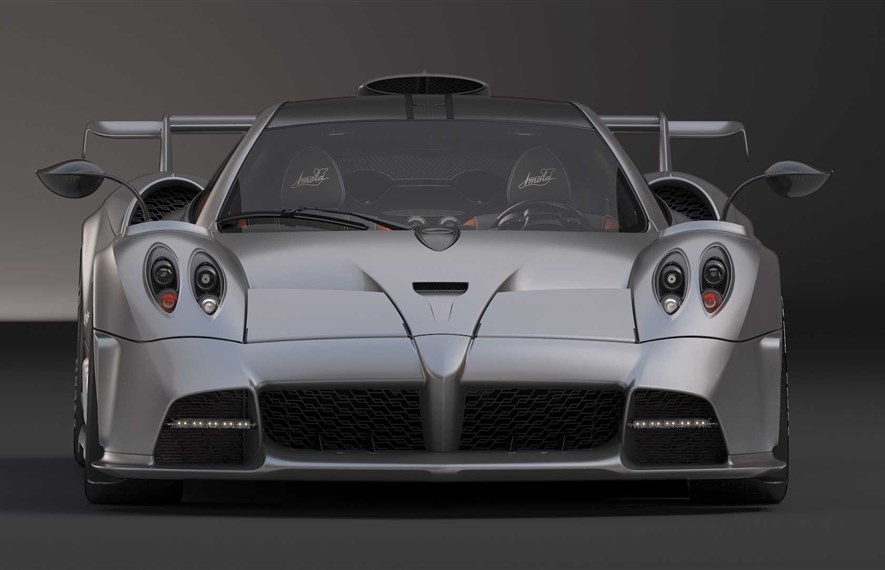 Pagani Huayra R-ს ატმოსფერული V12 ძრავა 900 ცხენის ძალაზე მეტს გამოიმუშავებს.