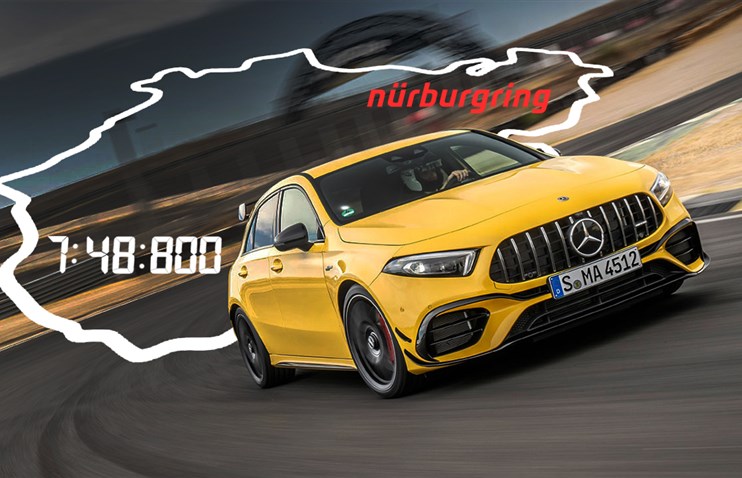 ახალი Mercedes-AMG A45 S-ის Nürburgring-ის რეკორდი