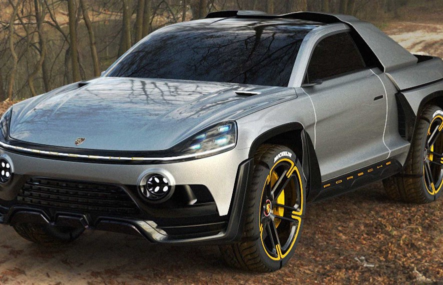 Porsche Traykan Concept-ი Cybertruck-ის არარეალური მეტოქეა