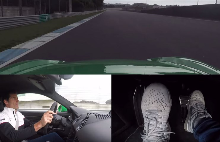 მარკ ვებერი Porsche Cayman GTS 4.0-ს ცდის