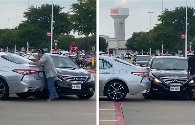 ვიდეო: ქალი უკუსვლისას ავტომობილს რამდენჯერმე დაეჯახა