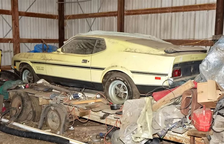 უიშვიათესი, 1971 წლის Boss 351 Mustang-ი ფარდულში 46 წელი იდგა