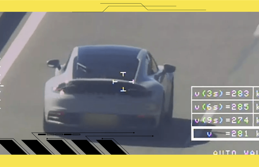 დაუდევარი მძღოლი, Porsche 911, სიჩქარის გადაჭარბება