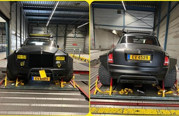 6-ბორბლიანი Rolls-Royce Phantom-ი Mad Max-ის მანქანას ჰგავს