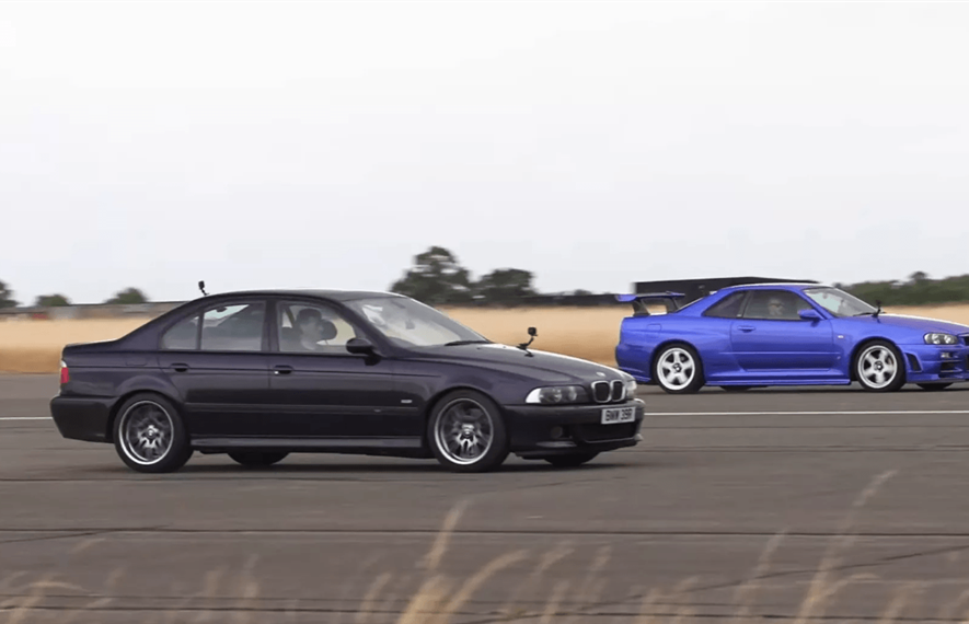 BMW, Nissan, GT-R, Skyline, M5, E39, R34