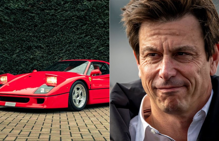 Mercedes-ის გუნდის ხელმძღვანელის Ferrari F40 გასაყიდადაა გამოტანილი