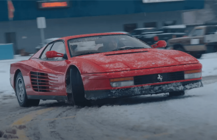Ferrari, Testarossa, თოვლი
