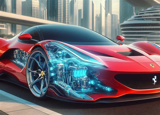 Ferrari წყალბადის ძრავას თავდაყირა აწყობს
