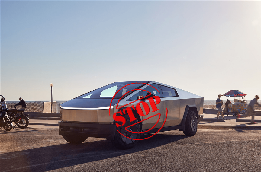 ილონ მასკი, Tesla, Cybertruck, დეფექტი