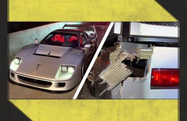 განადგურებულია Ferrari F40 | შეგიძლიათ დამნაშავე ამოიცნოთ?