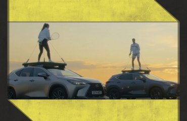 Lexus: „ჩოგბურთის ყველაზე ხანგრძლივი ტურნირი რეკორდულ სიჩქარეზე მოძრავი მანქანების სახურავზე“ | ვიდეო