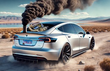 „წლის ირონია“ | Tesla-ს მძღოლები ელექტრომობილებს დიზელით ცვლიან