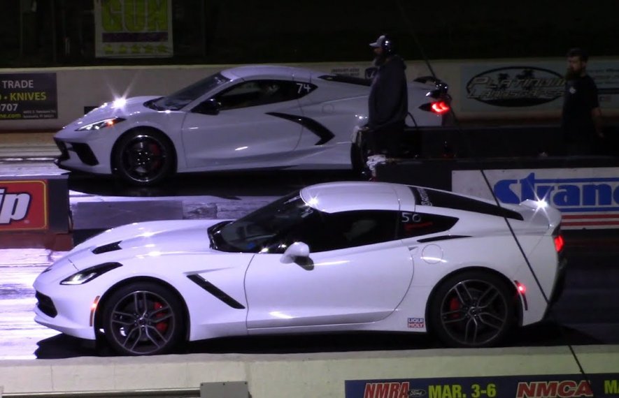 ელექტრომობილი, რბოლა, დრაგი, ტესლა, კორვეტი, შევროლეტი კორვეტი სი8, ტესლა მოდელი ესი