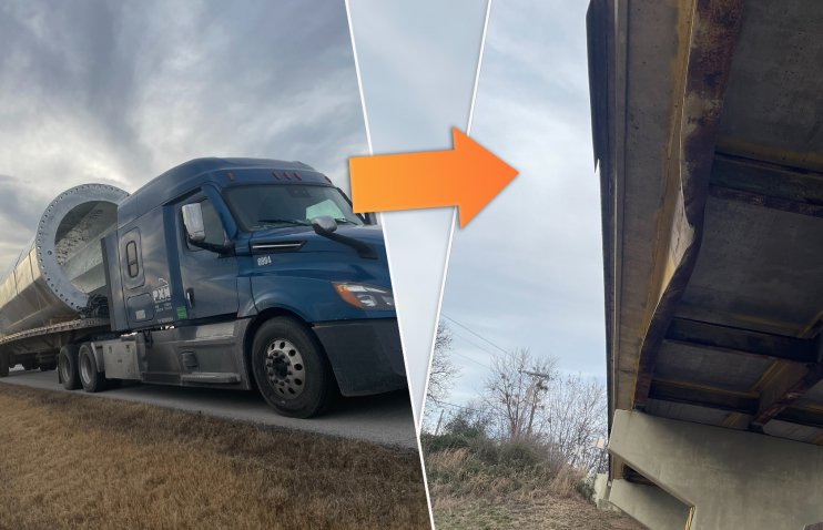 აშშ-ში არასწორად დატვირთულმა სატვირთო ავტომობილმა გზატკეცილზე 6 ხიდი დააზიანა