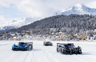 Bugatti-მ თავისი საუკეთესო ჰიპერქარები ყინულზე დრიფტში გამოცადა