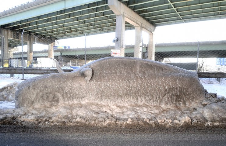 გაყინული Honda Civic-ი Google Maps-ზე ტურისტულ ღირსშესანიშნაობად იქცა