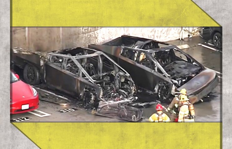 კალიფორნიაში ორი Tesla Cybertruck-ი გაურკვეველ ვითარებაში დაიწვა