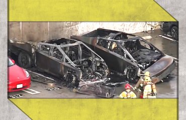 კალიფორნიაში ორი Tesla Cybertruck-ი გაურკვეველ ვითარებაში დაიწვა