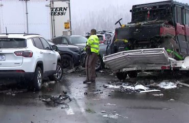 მასშტაბური ავარია კოლორადოში | 70-მდე ავტომობილი ერთმანეთს დაეჯახა