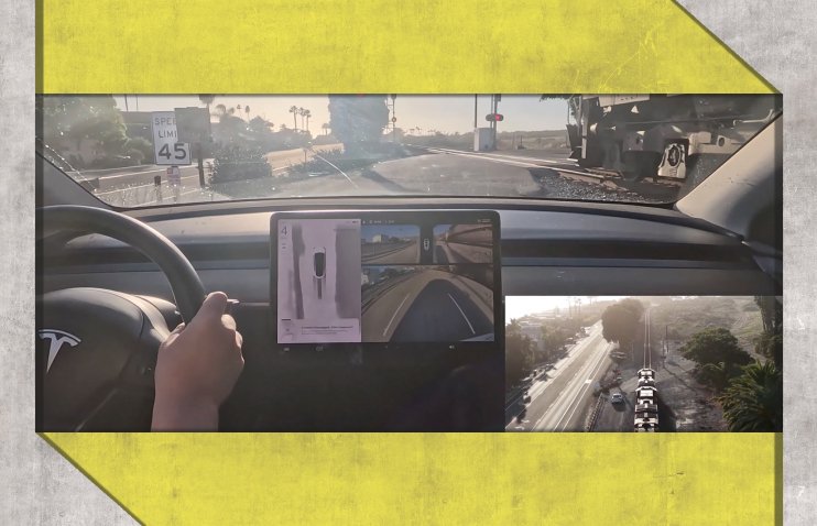 Tesla-ს ავტოპილოტის ჩავარდნა | ელექტრომობილი მატარებლის პირისპირ აღმოჩნდა