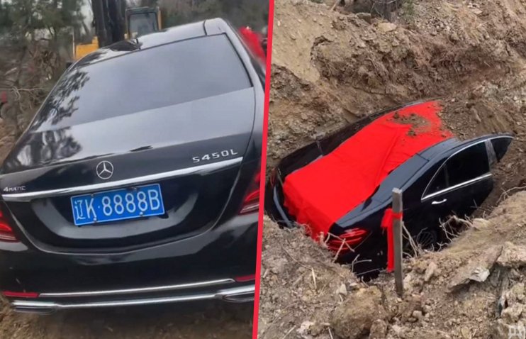 ჩინეთში მამაკაცი 160 000-დოლარიანი ავტომობილით დაკრძალეს