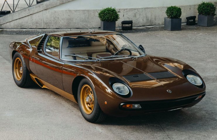 Lamborghini-მ კლასიკური ავტომობილების შოუსთვის უმშვენიერესი ყავისფერი მიურა აღადგინა