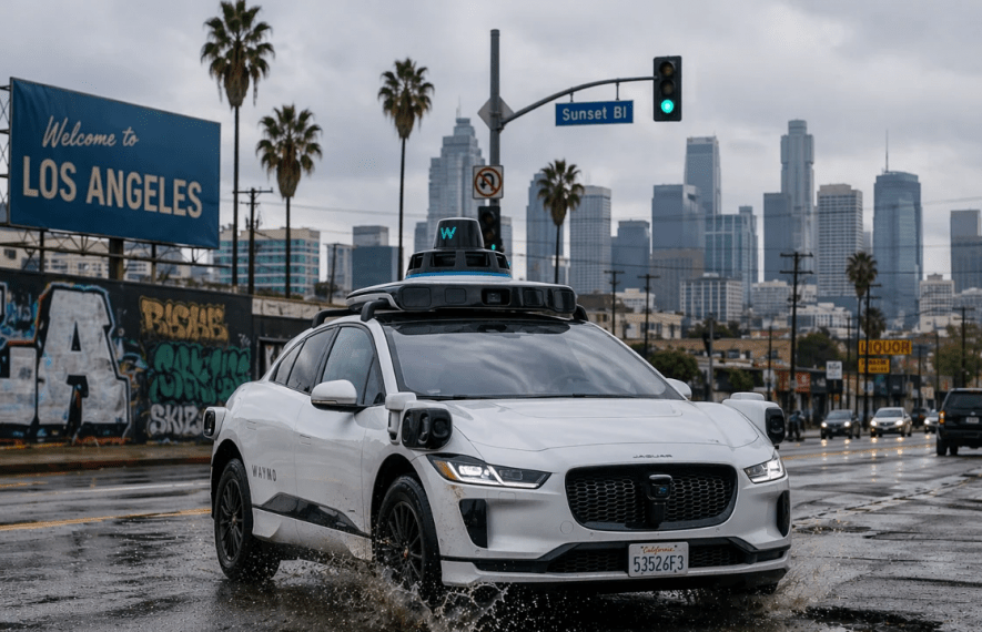 რობოტაქსი, გზის აღდგენითი სამუშაოები, ვეიმო, დაზიანებული საფარი, ლოს-ანჯელესი