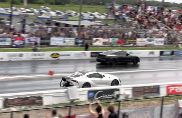 დატუნინგებულმა Toyota GR Supra-მ BMW M4 დრაგზე გააუბედურა