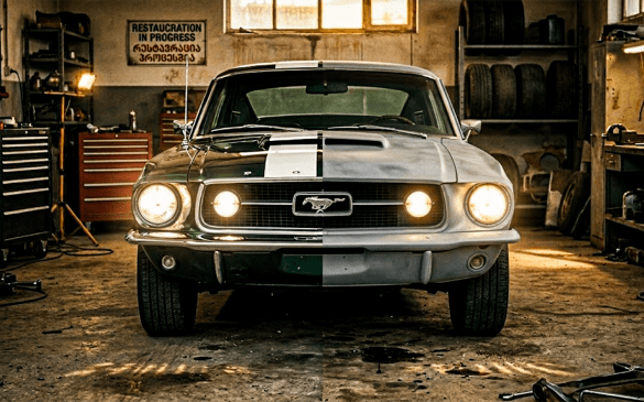 1968 წლის Ford Mustang Fastback-ის რესტავრაცია
